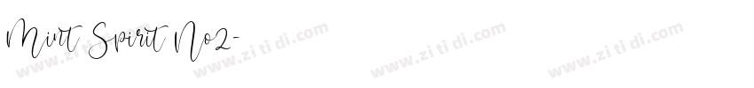 Mint Spirit No2字体转换